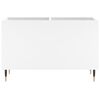 vidaXL Record Cabinet White Engineered wood, Iron Medium Record Cabinet