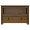 vidaXL TV Cabinet Honey brown Solid pine wood, metal medium TV Cabinet
