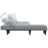 vidaXL L-shaped Sofa Bed Light Gray 100.4"x55.1"x27.6" Fabric