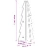 vidaXL Wooden Christmas Tree White Solid pinewood Small