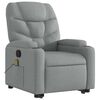 vidaXL Stand Up Massage Recliner Chair Light grey