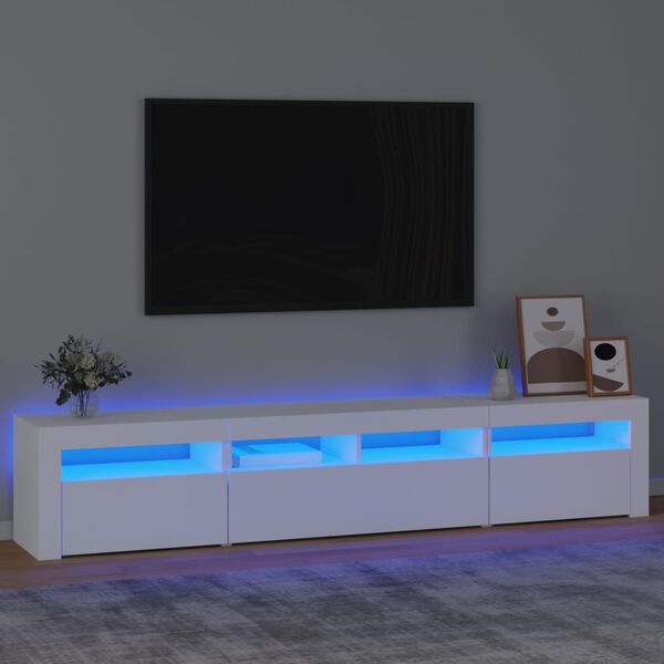 vidaXL TV Cabinet White Engineered wood Large TV Cabinet Rectangular