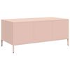 vidaXL Coffee Table Pink Cold-rolled Steel 40.0 x 19.7 x 17.1 in