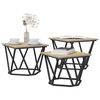 vidaXL Coffee Table 3 pcs Sonoma oak 19.7" x 19.7" x 15.7