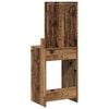 vidaXL Dressing Table with Shelf Old Wood 19.69 x 16.14 x 53.15 in