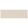 vidaXL Sunlounger Brown with cream cushion Solid Acacia wood Standard