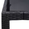 vidaXL Garden Table And Chair Black