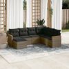 vidaXL Garden Sofa Set Grey