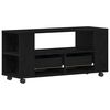vidaXL TV Cabinet Black Oak Engineered Wood Medium TV Cabinet