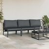 vidaXL Outdoor Furniture 3 pcs Anthracite 31.50 x 31.50 x 27.95 in