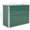 vidaXL Raised Bed Green Galvanized Steel 39.4 x 15.7 x 30.3 in