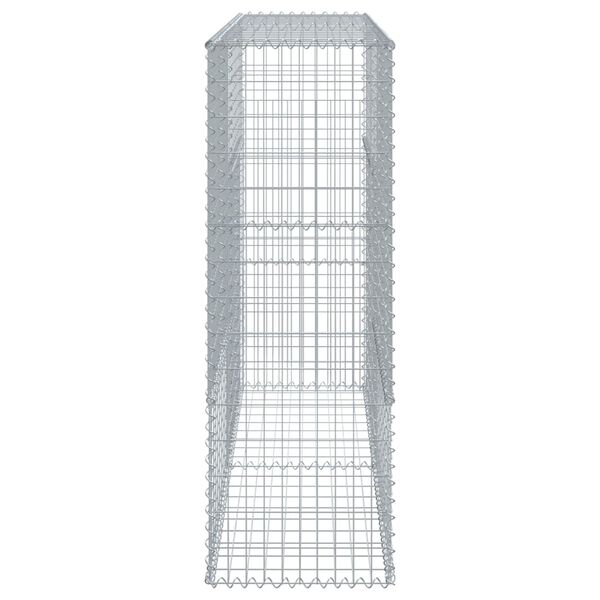 vidaXL Gabion Basket Silver Galvanized Iron Extra Large