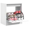 vidaXL Shoe Cabinet White Engineered wood Compact Shoe Cabinet
