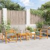 vidaXL Garden Lounge Set Grey and brown PE rattan, solid acacia wood, metal