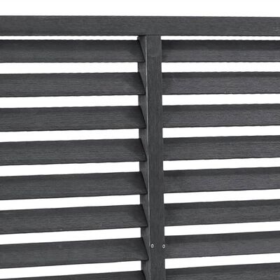 vidaXL Louver Fence WPC 70.9"x70.9" Gray