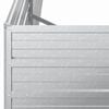 vidaXL Garden Raised Bed Silver Galvanized Steel Large Garden Raised Bed