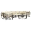 vidaXL Garden Lounge Set Anthracite Poly rattan Large Modular