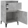 vidaXL Bedside Cabinet Set of 2 Concrete grey Engineered wood, metal