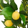vidaXL Artificial Lemon Tree Green Polyethylene 35.4 in