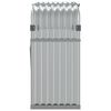 vidaXL Log Holder Silver 47.2"x17.7"x39.4" Galvanized Steel