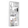 vidaXL Book Cabinet High gloss white Engineered wood Medium Book Cabinet