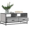 vidaXL Coffee Table Gray Sonoma Engineered wood and metal