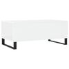 vidaXL Coffee Table White Engineered wood, metal Medium Coffee Table
