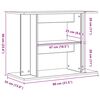 vidaXL Aquarium Stand Old Wood Engineered Wood 31.5 x 13.8 x 23.6 in