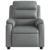 vidaXL Electric Massage Recliner Chair Grey Faux Leather, Metal, Wood
