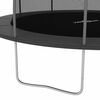 vidaXL Trampoline Set Black and Grey Galvanized Steel, PVC, PP, PE Large