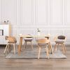 vidaXL Dining Chair Set of 4 Taupe
