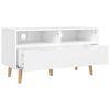 vidaXL TV Cabinet High gloss white Engineered wood 35.4 x 15.7 x 19.1 in