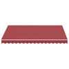 vidaXL Replacement Awning Fabric Burgundy red 100% Polyester with PU coating