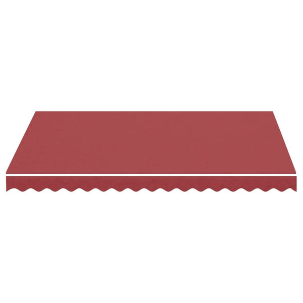vidaXL Replacement Awning Fabric Burgundy red 100% Polyester with PU coating
