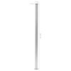vidaXL Fence Posts 2 pcs Aluminum 72.8"