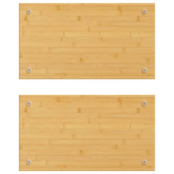 vidaXL Cooker Covers 2 pcs 19.7"x11"x0.6" Bamboo