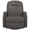vidaXL Rocking Massage Chair Anthracite Faux leather, metal, plywood Large
