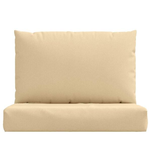 vidaXL Pallet Cushion Melange beige Fabric (100% polyester)