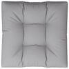 vidaXL Pallet Cushion Gray 100% polyester, Hollow fiber 31.5 x 31.5 in