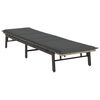 vidaXL Sun Lounger Light Gray