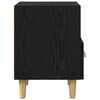 vidaXL Bedside Cabinet with Drawer 2 pcs Black oak 40 x 35 x 47.5 cm