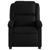 vidaXL Massage Recliner Chair Black Faux leather, metal, plywood Single
