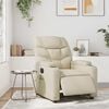 vidaXL Electric Massage Recliner Chair Cream