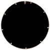 vidaXL Round Garden Mirror Sand Iron, Glass 23.6 in diameter