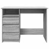 vidaXL Desk Grey Sonoma Engineered Wood Standard Desk Rectangular