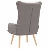 vidaXL Armchair Taupe 27.17 x 29.13 x 36.61 in Fabric