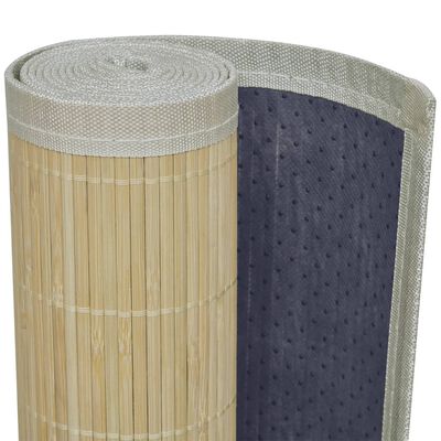 Rectangular Natural Bamboo Rug 31.5" x 78.7"