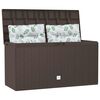 vidaXL Storage Box Brown Polypropylene Medium Garden Storage Box