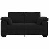 vidaXL Loveseat Sofa Black Velvet (100% polyester) Medium-Sized