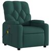 vidaXL Electric Massage Recliner Chair Dark Green